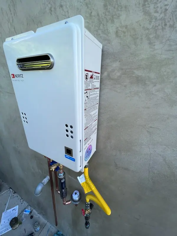 Tankless water heater installation for Empire homes